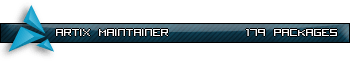 Artix maintainer userbar preview