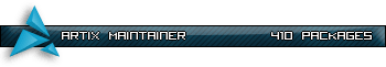 Artix maintainer userbar preview