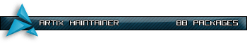 Artix maintainer userbar preview