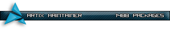 Artix maintainer userbar preview