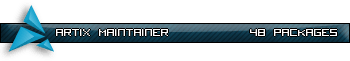 Artix maintainer userbar preview